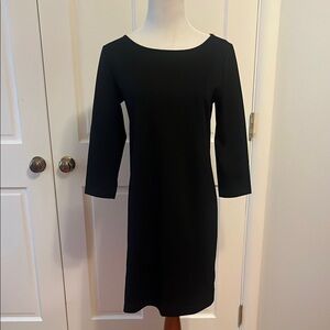 GAP Black Sheath Dress with Bateau Neckline